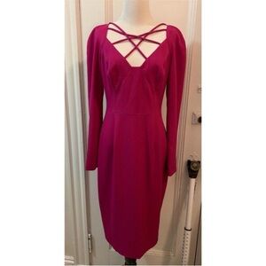 Black Halo Masca Long Sleeve Dress